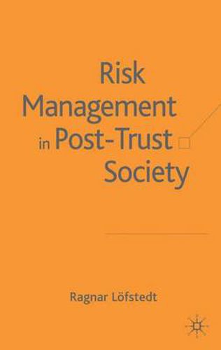 Cover image for Risk Management in Post-Trust Societies