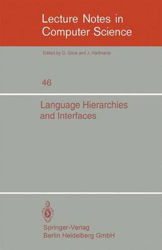 Language Hierarchies and Interfaces: International Summer School