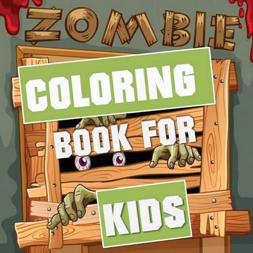 Cover image for Zombie Coloring Book for Kids