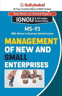 Cover image for MS-93 Management of New and Small Enterprises