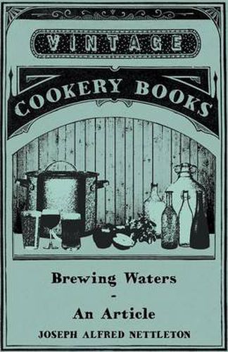 Cover image for Brewing Waters - An Article