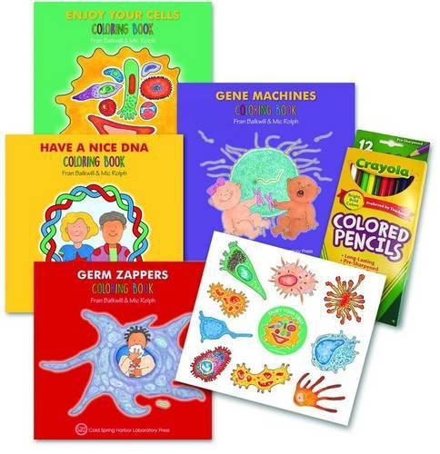 Cover image for Enjoy Your Cells Series Coloring Books, 4-Book Gift Set: Four-Volume Set with Colored Pencils and Stickers