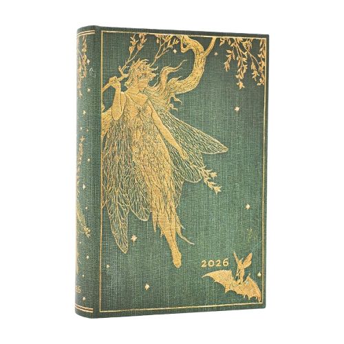 2026 Olive Fairy (Lang's Fairy Books) Mini 12-month Day-at-a-Time Hardcover Flexi Dayplanner 2026 (Elastic Band Closure)
