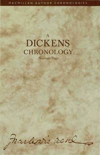 Cover image for A Dickens Chronology