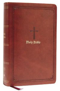 Cover image for KJV, Personal Size Large Print Single-Column Reference Bible, Leathersoft, Brown, Red Letter, Comfort Print: Holy Bible, King James Version