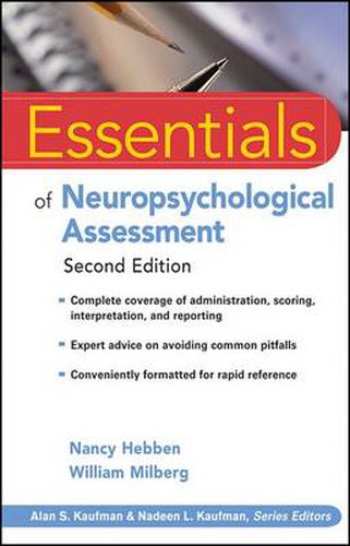Cover image for Essentials of Neuropsychological Assessment