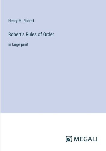 Robert's Rules of Order