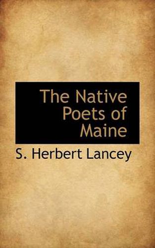 Cover image for The Native Poets of Maine