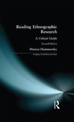 Cover image for Reading Ethnographic Research