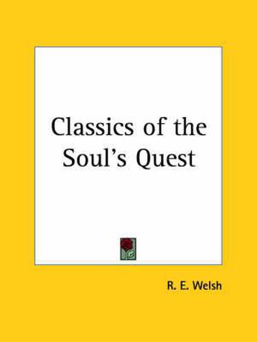 Cover image for Classics of the Soul's Quest (1922)