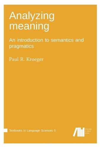 Cover image for Analyzing meaning