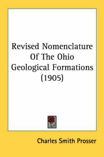 Revised Nomenclature of the Ohio Geological Formations (1905)