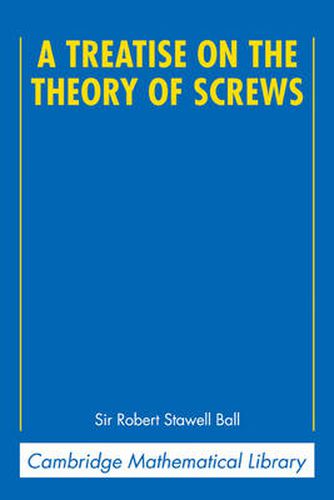 Cover image for A Treatise on the Theory of Screws