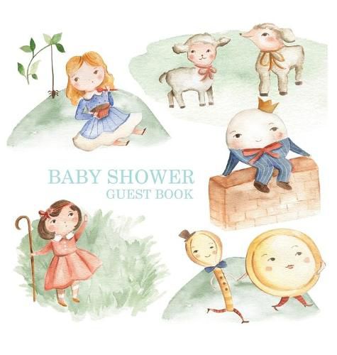 Cover image for Nursery Rhyme Baby Shower Guest Book