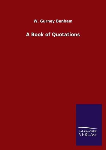 Cover image for A Book of Quotations