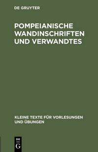 Cover image for Pompeianische Wandinschriften und Verwandtes