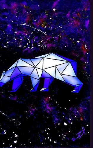 "Ursa Major" Constellation Galaxy, Lined-Journal (Big Dipper/Big Bear)