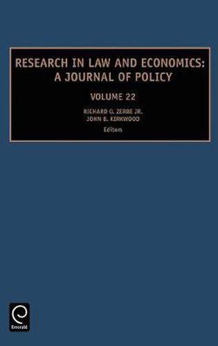 Cover image for Research in Law and Economics: A Journal of Policy