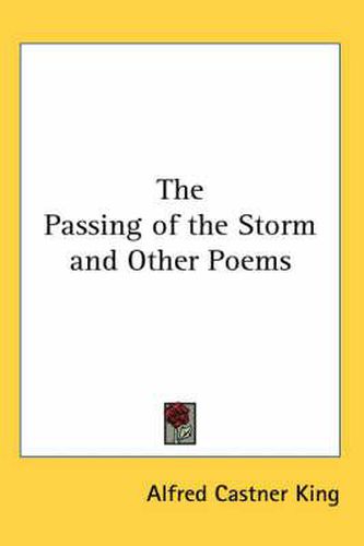 Cover image for The Passing of the Storm and Other Poems