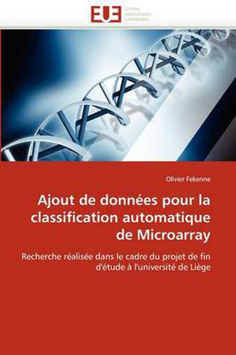 Cover image for Ajout de Donn Es Pour La Classification Automatique de Microarray