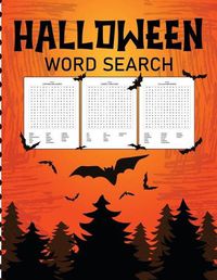 Cover image for Halloween Word Search: Puzzle Activity Book - For Kids Ages 5-8 - Juvenile Gifts - With Key Solution Pages