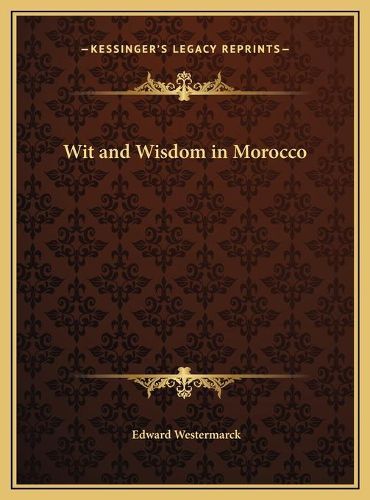 Cover image for Wit and Wisdom in Morocco