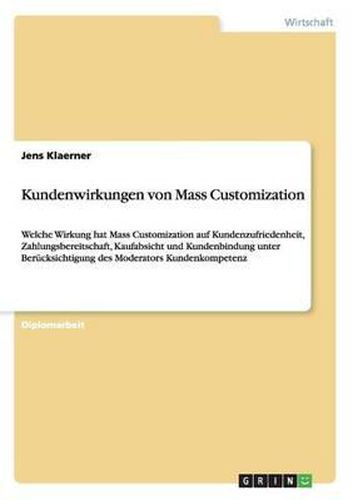 Cover image for Kundenwirkungen Von Mass Customization