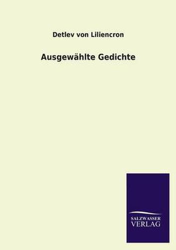 Cover image for Ausgewahlte Gedichte