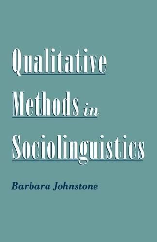 Cover image for Qualitative Methods in Sociolinguistics