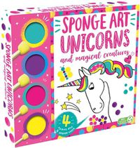 Cover image for Sponge Art Unicorns and Magical Creatures