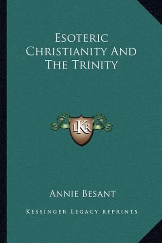 Cover image for Esoteric Christianity and the Trinity