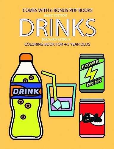 Cover image for Coloring Book for 4-5 Year Olds (Drinks)