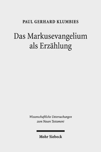 Cover image for Das Markusevangelium als Erzahlung