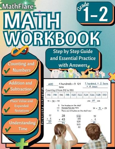 Cover image for MathFlare - Math Workbook 1st and 2nd Grade