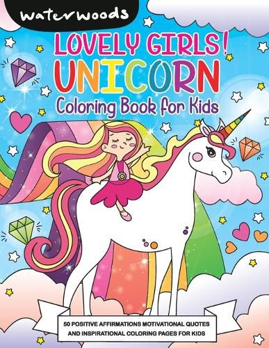 Cover image for Lovely Girls Unicorn Coloring Book