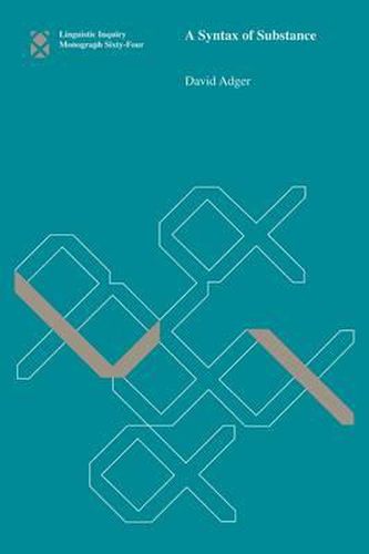Cover image for A Syntax of Substance