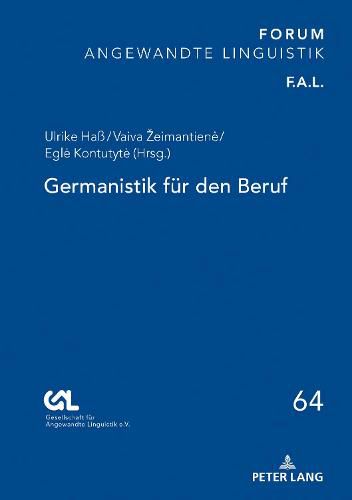 Cover image for Germanistik fur den Beruf