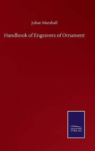 Cover image for Handbook of Engravers of Ornament
