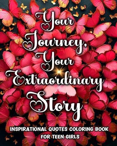 Cover image for Inspirational Quotes Coloring Book for Teen Girls