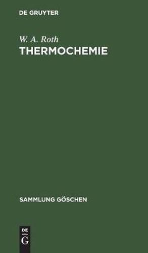 Cover image for Thermochemie