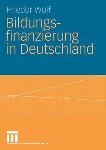 Cover image for Bildungsfinanzierung in Deutschland