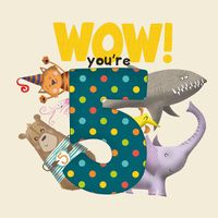 Cover image for WOW! You're Five birthday book