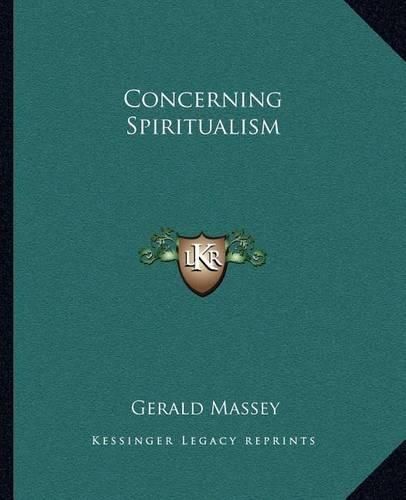 Concerning Spiritualism