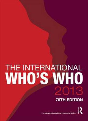 Cover image for The International Who's Who 2013