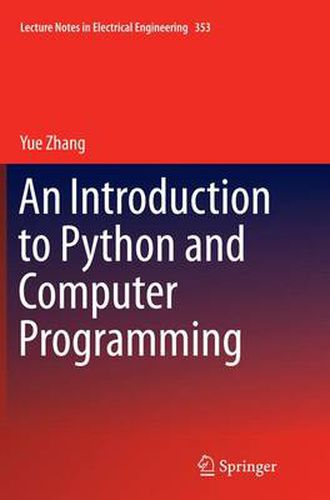 An Introduction to Python and Computer Programming