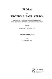 Cover image for Flora of Tropical East Africa: Orchidaceae (Part 3)