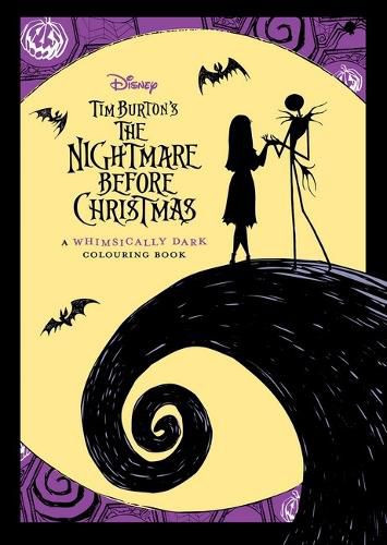 Cover image for Tim Burton's the Nightmare Before Christmas: a Whimsically Dark Adult Colouring Book (Disney)