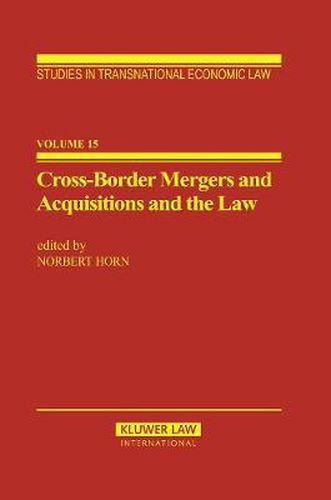 Cover image for Cross-Border Mergers and Acquisitions and the Law: A General Introduction