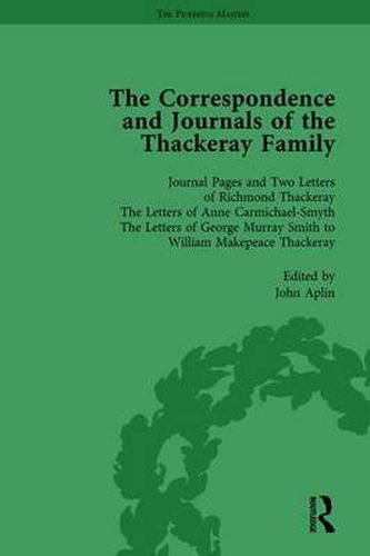 Cover image for The Correspondence and Journals of the Thackeray Family Vol 1