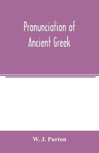 Cover image for Pronunciation of ancient Greek